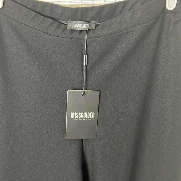 Missquided High Waisted Wide Leg Trouser Pants Size 10 - Picture 10 of 13